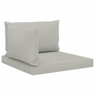 Pallet sofa cushions 3 pcs beige textile - Cushion