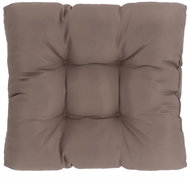 Garden seat cushion taupe 60 × 60 × 10 cm textile - Cushion