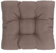 Garden seat cushion taupe 80 × 80 × 10 cm textile - Cushion