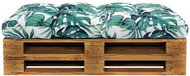 Garden seat cushion green 120 × 80 × 10 cm textile - Cushion