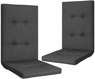 Garden chair pads 2 pcs anthracite 120 × 50 × 5 cm - Cushion