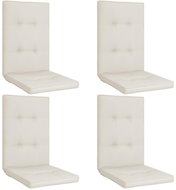 Garden chair pads 4 pcs cream 120 × 50 × 5 cm - Cushion