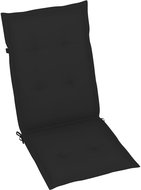 Garden chair pads 4 pcs black 120 × 50 × 3 cm - Cushion