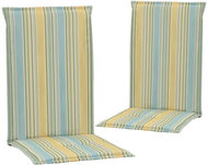 Pads for garden chairs with print 2pcs multicoloured 120x50x3cm - Cushion