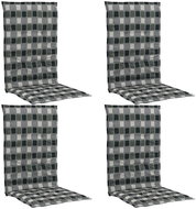 Garden chair pads with print 4pcs multicoloured 120x50x3cm - Cushion