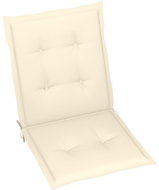 Garden chair pads 2 pcs cream 100 × 50 × 3 cm - Cushion