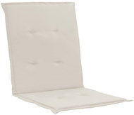 Garden chair pads 4 pcs cream 100 × 50 × 3 cm - Cushion