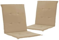 Garden chair pads 2 pcs beige 100 × 50 × 3 cm - Cushion