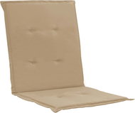 Garden chair pads 4 pcs beige 100 × 50 × 3 cm - Cushion