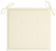 Garden chair pads 2 pcs cream 50 × 50 × 3 cm - Cushion