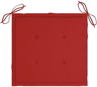Garden chair pads 2 pcs red 50 × 50 × 3 cm - Cushion
