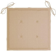 Garden chair pads 2 pcs beige 50 × 50 × 3 cm - Cushion