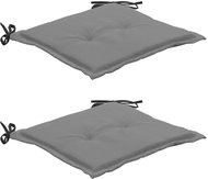 Garden chair pads 2 pcs black-grey 50 × 50 × 3 cm - Cushion