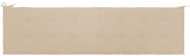 Garden bench cushion cream 200 × 50 × 3 cm - Cushion