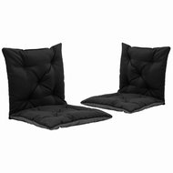 Pads for hanging rocking chair 2 pcs black-grey 50 cm textile - Cushion