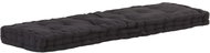 Pallet furniture cushion cotton 120 × 40 × 7 cm black - Cushion