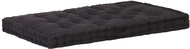Pallet furniture cushion cotton 120 × 80 × 10 cm black - Cushion
