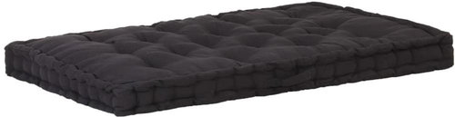 Pallet furniture cushion cotton 120 × 80 × 10 cm black - Cushion - Main image