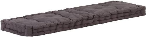 Pallet furniture cushion cotton 120 × 40 × 7 cm anthracite - Cushion - Main image