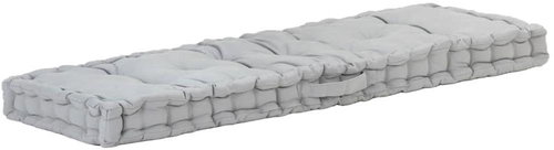 Pallet furniture cushion cotton 120 × 40 × 7 cm grey - Cushion - Main image