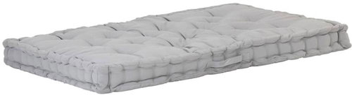 Pallet furniture cushion cotton 120 × 80 × 10 cm grey - Cushion - Main image