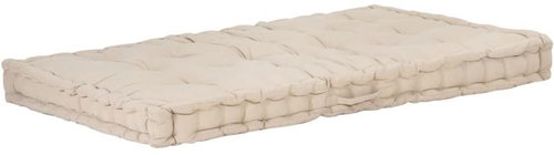 Pallet furniture cushion cotton 120 × 80 × 10 cm beige - Cushion - Main image