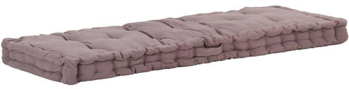 Pallet furniture cushion cotton 120 × 40 × 7 cm taupe - Cushion - Main image