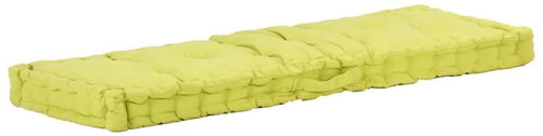 Pallet furniture cushion cotton 120 × 40 × 7 cm green - Cushion - Main image