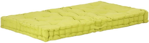 Pallet furniture cushion cotton 120 × 80 × 10 cm green - Cushion - Main image