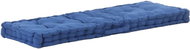 Pallet furniture cushion cotton 120 × 40 × 7 cm light blue - Cushion