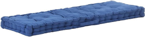 Pallet furniture cushion cotton 120 × 40 × 7 cm light blue - Cushion - Main image
