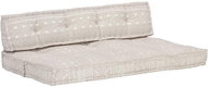 Pallet sofa cushion light brown textile patchwork - Cushion