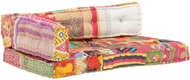 Pallet sofa cushion multicoloured textile patchwork - Cushion