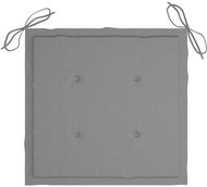 Garden chair pads 4 pcs grey 50 × 50 × 4 cm textile - Cushion