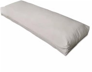 Upholstered backrest cushion sand white 120 × 40 × 10 cm - Cushion