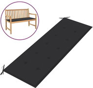 Cushion for garden bench, anthracite, 150x50x4 cm - Cushion