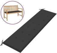 Cushion for garden bench, anthracite, 180x50x4 cm - Cushion