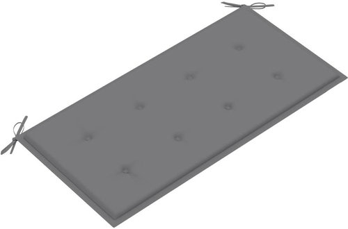 Garden bench cushion, grey, 100x50x3 cm - Cushion - Main image