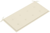 Garden bench cushion, cream, 100x50x3 cm - Cushion