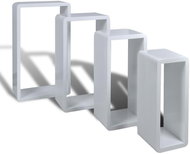 Cube-shaped shelves, white set of four - Shelf