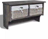 Wall shelf brown 60 × 23,5 × 33 cm wood pavlovnia - Shelf