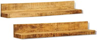 Wall shelves made of solid wood 2 pcs - Shelf