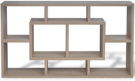 Floating wall shelf 8 compartments oak - Shelf
