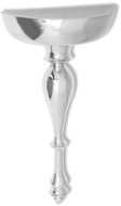 Shelf<br />wall console table, aluminium silver 35x17x81 cm - Shelf