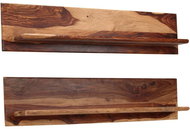 Wall shelves 2 pcs 118 × 26 × 20 cm solid sheesham wood - Shelf