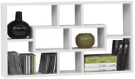 FMD Wall shelf rectangular with 8 compartments white - Shelf