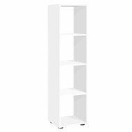FMD Freestanding shelf with 4 compartments white - Shelf