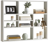 FMD Wall shelf with 9 compartments white - Shelf