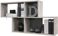 FMD Wall shelf with 4 compartments sand oak - Shelf