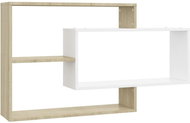 Wall shelves white and sonoma oak 104 × 20 × 60 cm chipboard - Shelf